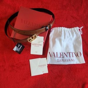 Valentino reversible (saddle brown) belt 20 cm